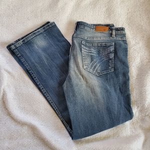 Vigoss Distressed Boot Cut Jeans, Sz 15